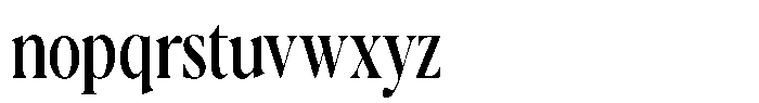 Casimo Medium Condensed Font LOWERCASE
