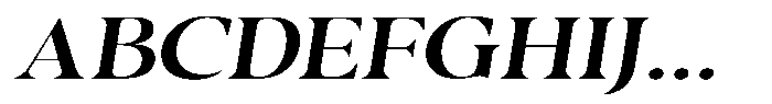 Casimo Medium Expanded Oblique Font UPPERCASE