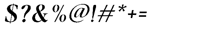 Casimo Medium Oblique Font OTHER CHARS