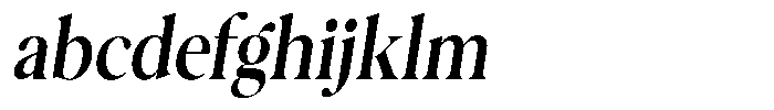 Casimo Medium Semi Condensed Oblique FONT