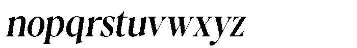 Casimo Medium Semi Condensed Oblique Font LOWERCASE