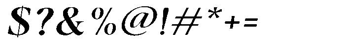 Casimo Medium Semi Expanded Oblique Font OTHER CHARS
