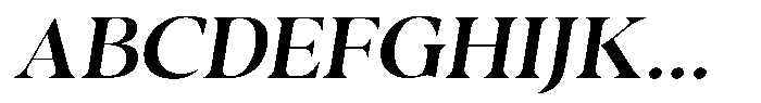 Casimo Medium Semi Expanded Oblique Font UPPERCASE