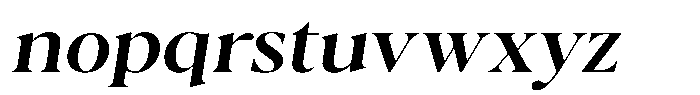 Casimo Medium Semi Expanded Oblique Font LOWERCASE
