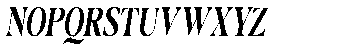 Casimo Semi Bold Condensed Oblique Font UPPERCASE
