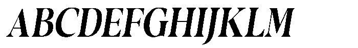 Casimo Semi Bold Semi Condensed Oblique Font UPPERCASE