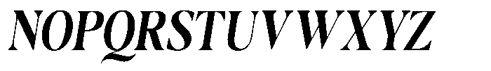 Casimo Semi Bold Semi Condensed Oblique Font UPPERCASE