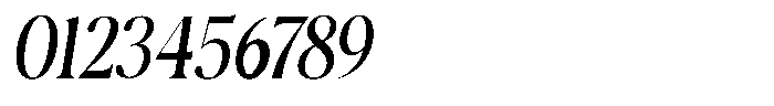 Casimo Semi Condensed Oblique Font OTHER CHARS