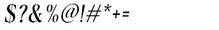 Casimo Semi Condensed Oblique Font OTHER CHARS