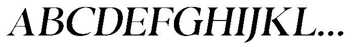 Casimo Semi Expanded Oblique Font UPPERCASE