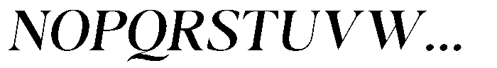 Casimo Semi Expanded Oblique Font UPPERCASE