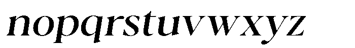 Casimo Semi Expanded Oblique Font LOWERCASE