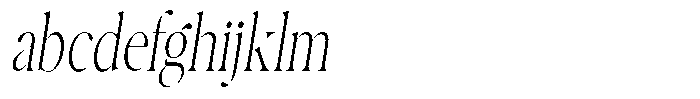 Casimo Thin Condensed Oblique FONT