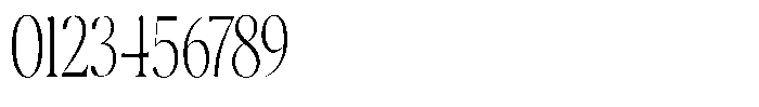 Casimo Thin Condensed Font OTHER CHARS