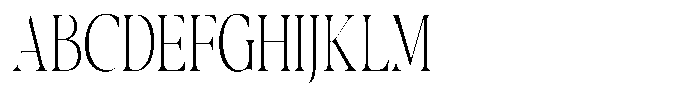 Casimo Thin Condensed Font UPPERCASE