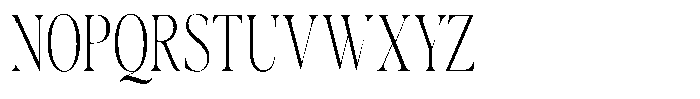 Casimo Thin Condensed Font UPPERCASE