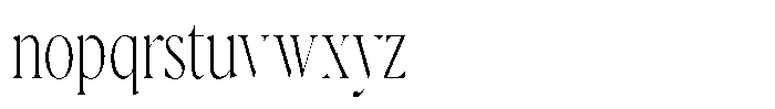 Casimo Thin Condensed Font LOWERCASE