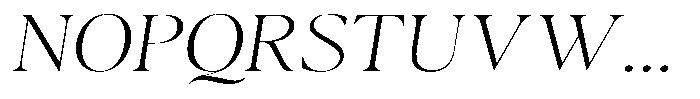 Casimo Thin Expanded Oblique Font UPPERCASE