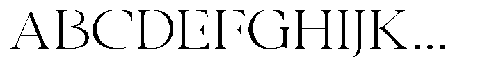 Casimo Thin Expanded Font UPPERCASE