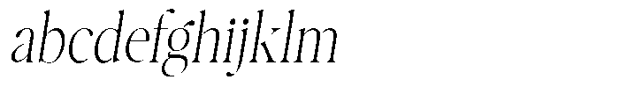 Casimo Thin Semi Condensed Oblique FONT