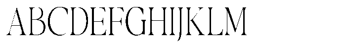 Casimo Thin Semi Condensed Font UPPERCASE