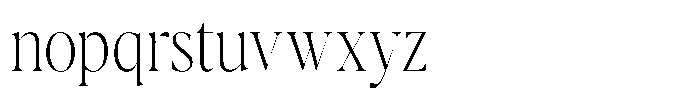 Casimo Thin Semi Condensed Font LOWERCASE