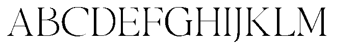 Casimo Thin Semi Expanded Font UPPERCASE
