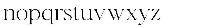 Casimo Thin Semi Expanded Font LOWERCASE
