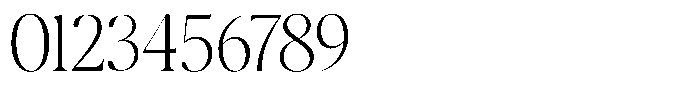 Casimo Thin Font OTHER CHARS