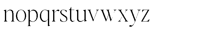 Casimo Thin Font LOWERCASE