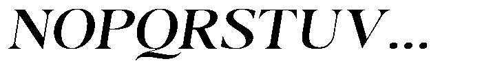 Casimo Variable Black Oblique Font UPPERCASE