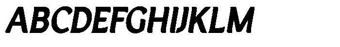 Casiora Prime Black Condensed Oblique Font UPPERCASE