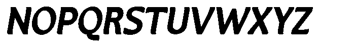 Casiora Prime Black Condensed Oblique Font UPPERCASE