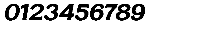 Casiora Prime Black Expanded Oblique Font OTHER CHARS