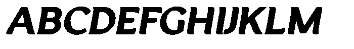 Casiora Prime Black Expanded Oblique Font UPPERCASE