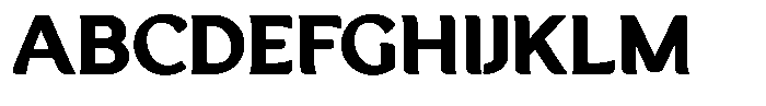Casiora Prime Black Expanded Font UPPERCASE