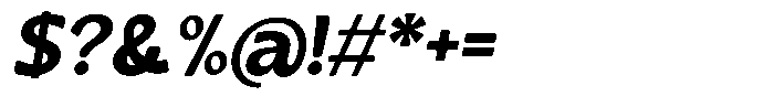 Casiora Prime Black Oblique Font OTHER CHARS
