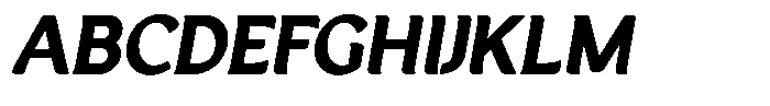 Casiora Prime Black Oblique Font UPPERCASE