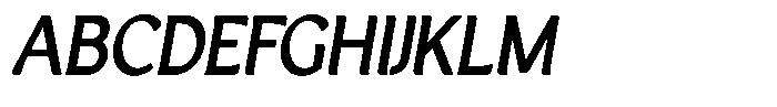 Casiora Prime Bold Condensed Oblique Font UPPERCASE