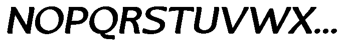 Casiora Prime Bold Expanded Oblique Font UPPERCASE