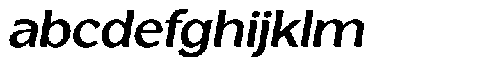 Casiora Prime Bold Expanded Oblique FONT