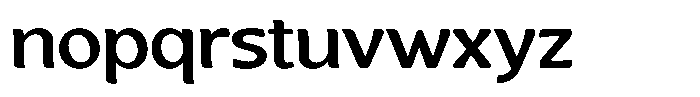 Casiora Prime Bold Expanded Font LOWERCASE