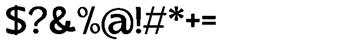 Casiora Prime Bold Font OTHER CHARS