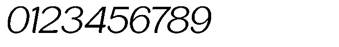 Casiora Prime Expanded Oblique Font OTHER CHARS