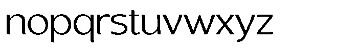 Casiora Prime Expanded Font LOWERCASE