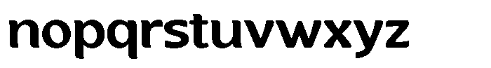 Casiora Prime Extra Bold Expanded Font LOWERCASE