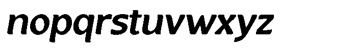 Casiora Prime Extra Bold Oblique Font LOWERCASE