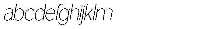 Casiora Prime Extra Light Condensed Oblique FONT