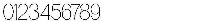 Casiora Prime Extra Light Condensed Font OTHER CHARS