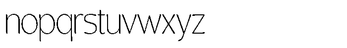 Casiora Prime Extra Light Condensed Font LOWERCASE